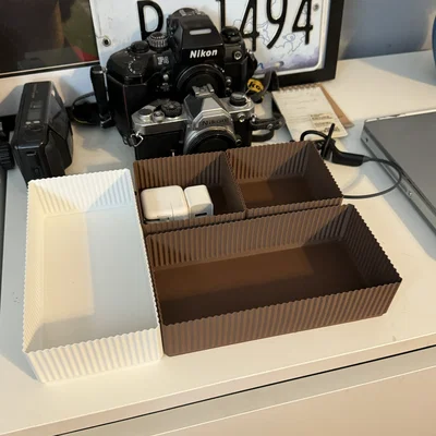 Hộp đựng đồ xếp chồng 2x1 (Stackable Box) thiết kế in Vase Mode