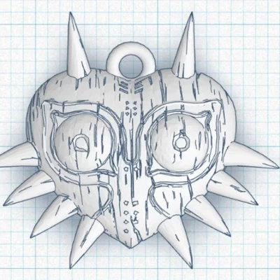 Móc khóa Majora Mask - Mô hình 3D độc đáo cho fan The Legend of Zelda