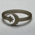 Nhẫn Mặt Trăng và Ngôi Sao 3D: Phụ kiện trang sức độc đáo - Thumbnail 3