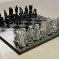 Bộ cờ vua thiết kế đương đại: Mô hình 3D độc đáo - Thumbnail 2
