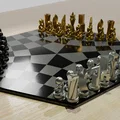 Bộ cờ vua thiết kế đương đại: Mô hình 3D độc đáo - Thumbnail 4