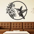 Mẫu tranh treo tường 3D Hummingbird chim ruồi và hoa tinh tế - Thumbnail 1