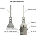 Mô hình tên lửa SATURN 1B (tỉ lệ 1:200) – File in 3D - Thumbnail 3