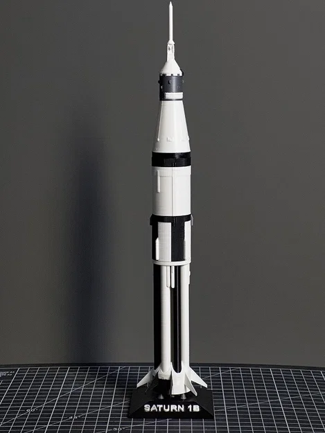 Mô hình tên lửa SATURN 1B (tỉ lệ 1:200) – File in 3D - Image 7