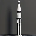 Mô hình tên lửa SATURN 1B (tỉ lệ 1:200) – File in 3D - Thumbnail 7