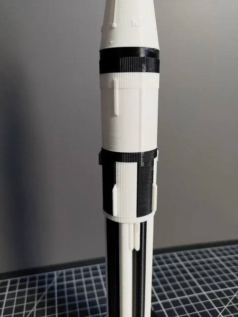 Mô hình tên lửa SATURN 1B (tỉ lệ 1:200) – File in 3D - Image 9