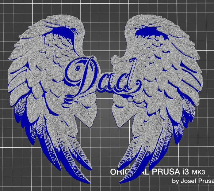 Chữ “Dad” kèm đôi cánh - Image 1