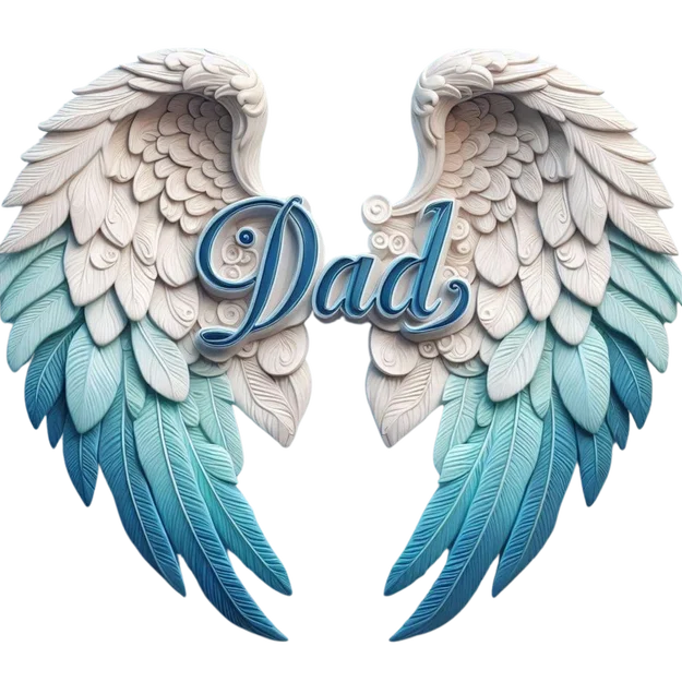 Chữ “Dad” kèm đôi cánh - Image 2