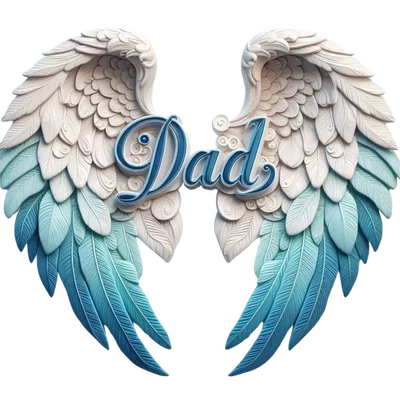 Chữ “Dad” kèm đôi cánh