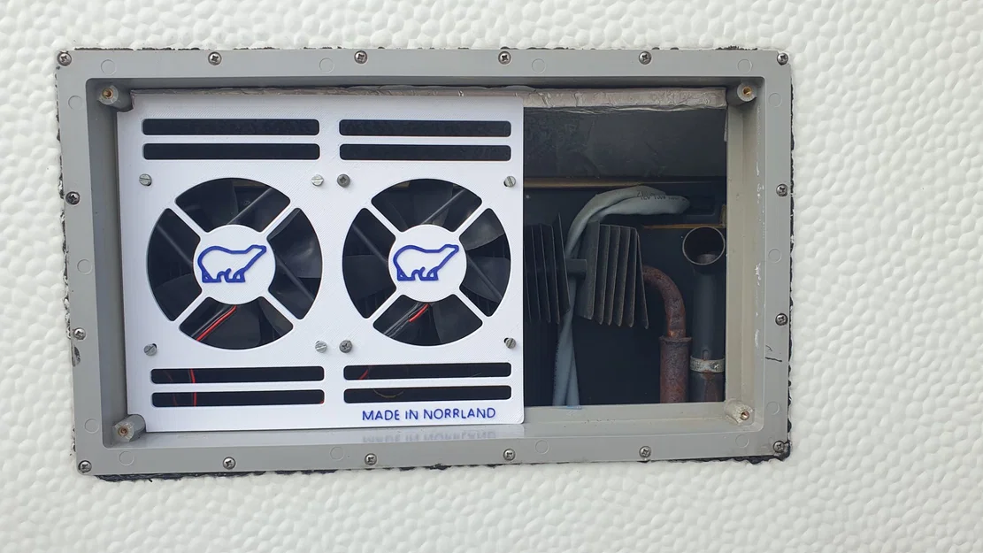 Khung gắn quạt tản nhiệt 120mm cho xe caravan Polar 560 - Image 1