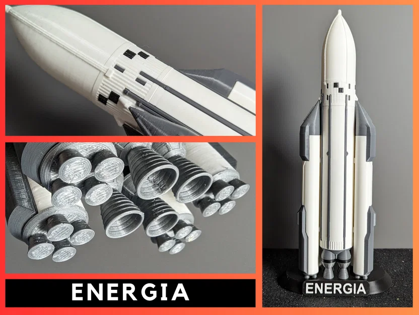 ENERGIA – Tên lửa Energia tỉ lệ 1:200 (rocket launcher model) - Image 1