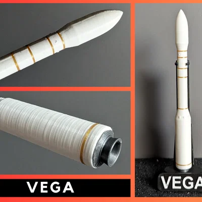 VEGA (tỉ lệ 1:200) – Mẫu tên lửa ESA chi tiết, dễ in & lắp