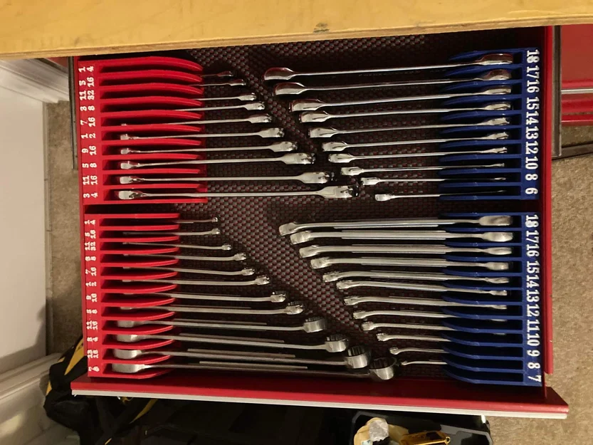 Khay sắp xếp cờ lê 3D (Wrench Rack) - Giải pháp ngăn nắp hộp đồ nghề - Image 1