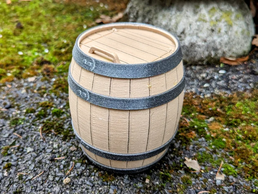 Thùng (Barrel) có Nắp Bản Lề - Image 1