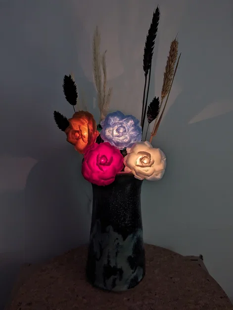 Rose Lights – Chụp hoa hồng kẹp cho đèn fairy light - Image 1