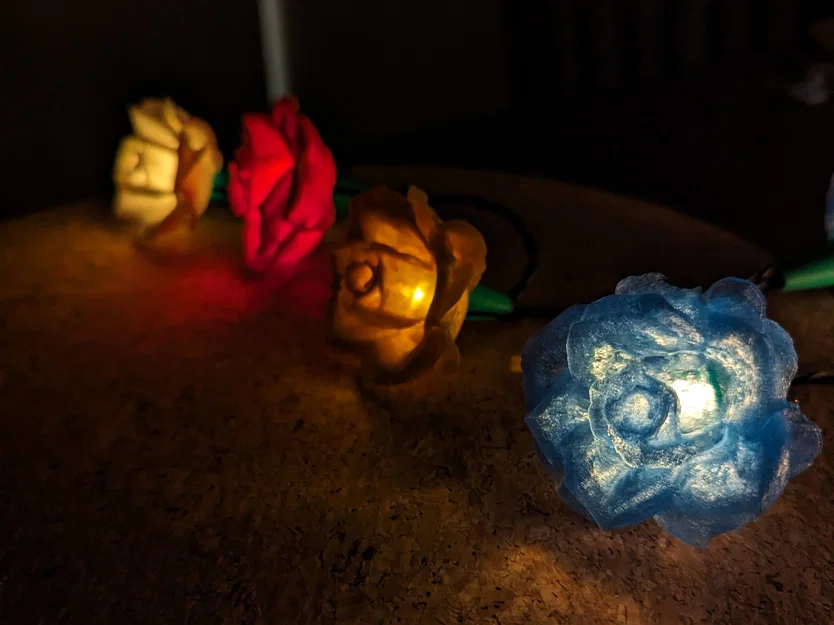 Rose Lights – Chụp hoa hồng kẹp cho đèn fairy light - Image 2