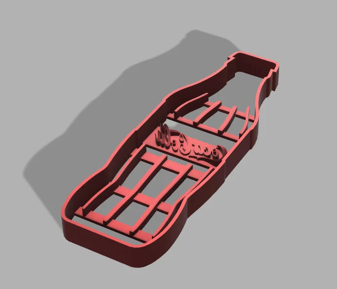Khuôn cắt bánh quy hình chai Coca-Cola sáng tạo (File in 3D) - Image 1