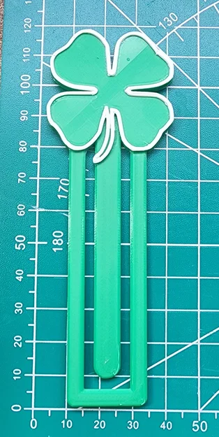 Kẹp sách cỏ bốn lá (Shamrock Book Mark) in 3D cực xinh - Image 1