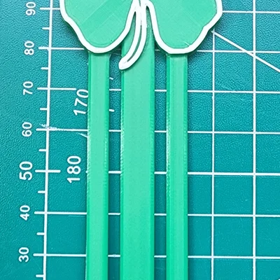 Kẹp sách cỏ bốn lá (Shamrock Book Mark) in 3D cực xinh
