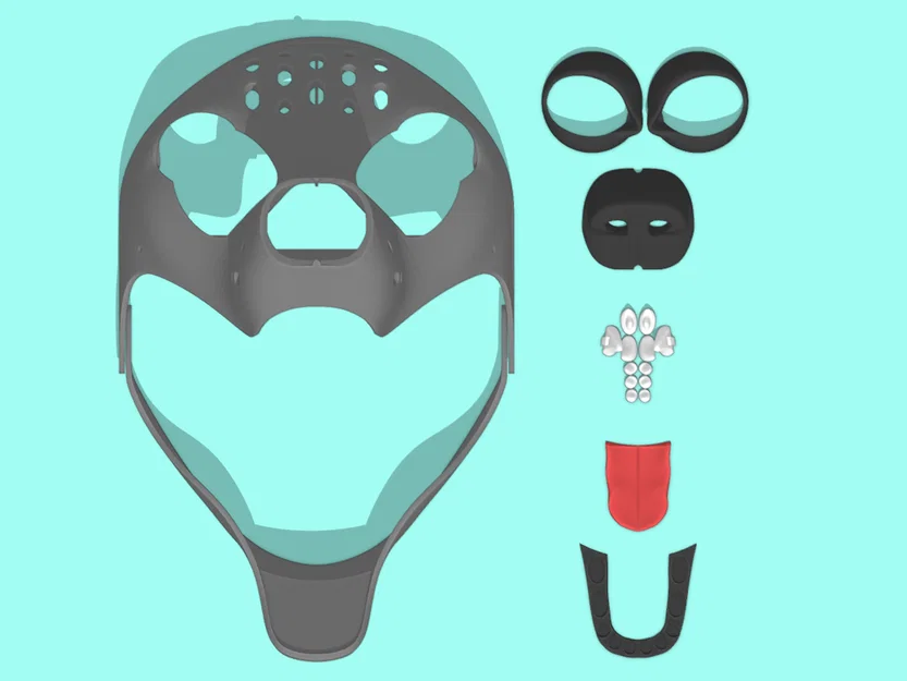 OpenFur: Canine Fursuit Head – Đầu fursuit chó (canine) dễ in & lắp - Image 2