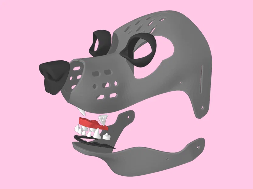 OpenFur: Canine Fursuit Head – Đầu fursuit chó (canine) dễ in & lắp - Image 4