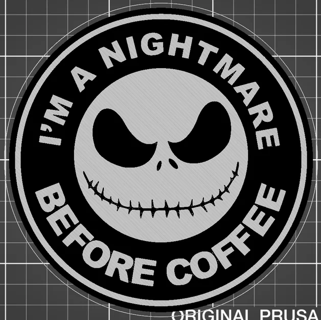 Mô hình Nightmare Before Coffee - Đồ trang trí in 3D siêu chất - Image 1
