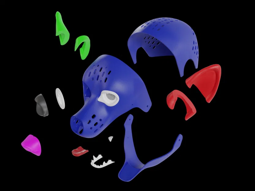 Đầu Fursuit (Fursuit head) in 3D - Image 10