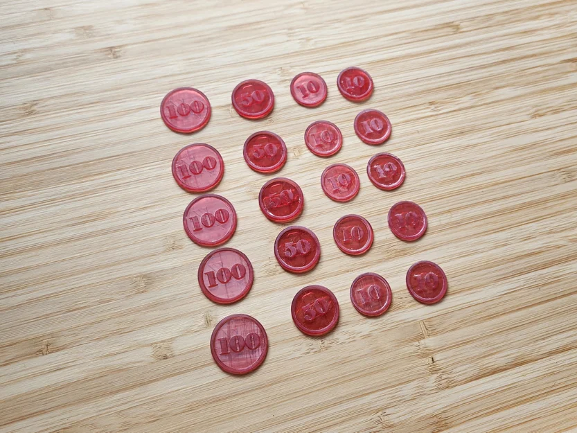 Pokemon Damage Token Coin Counters (Token sát thương dạng coin) - Image 1