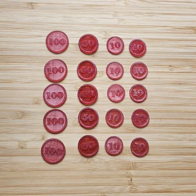 Pokemon Damage Token Coin Counters (Token sát thương dạng coin)