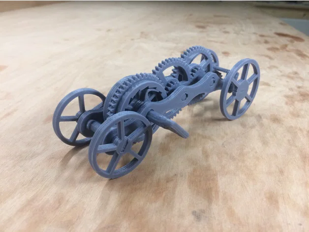 Mô hình xe đua dây cót (Wind-up RaceCar) tự lắp ráp bằng in 3D - Image 1