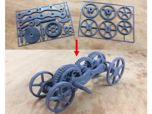 Mô hình xe đua dây cót (Wind-up RaceCar) tự lắp ráp bằng in 3D - Image 3