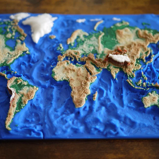 Bản Đồ Thế Giới 3D (3D World Map) - Image 8