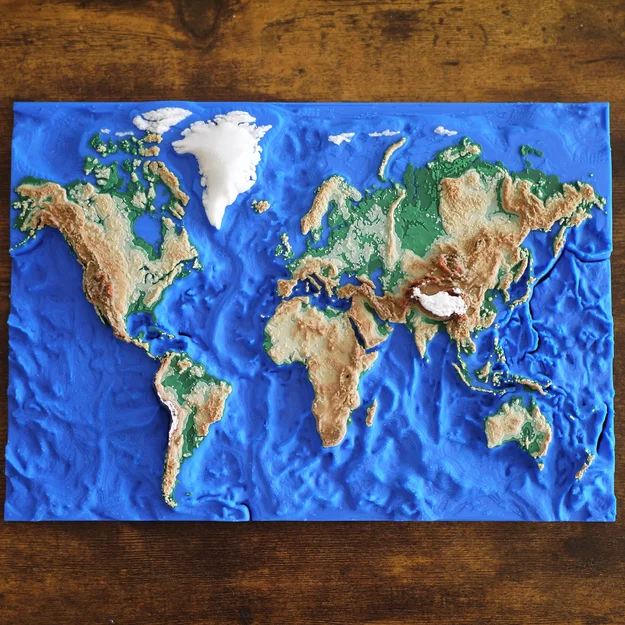Bản Đồ Thế Giới 3D (3D World Map) - Image 9