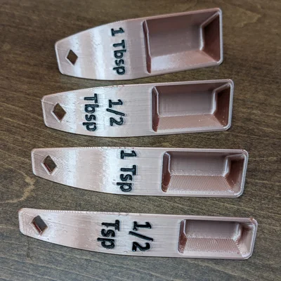 Muỗng Đong Định Lượng – Dễ In (Measuring Spoons - Easy Print)
