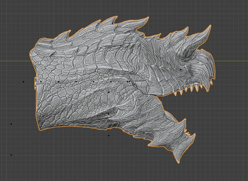 Mô hình tượng đầu Glavenus (Monster Hunter World) - File in 3D chất lượng - Image 1
