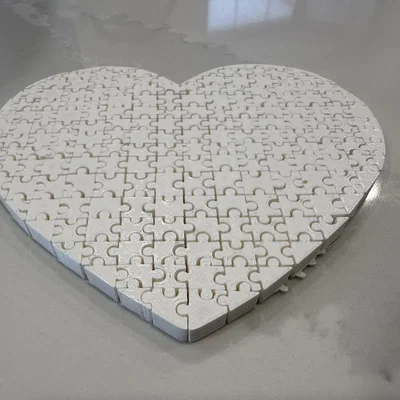 Mô hình xếp hình trái tim (Heart Puzzle) - Thử thách trí tuệ thú vị