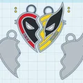Bộ locket/pendant bạn thân DeadPool và Wolverine - Thumbnail 1