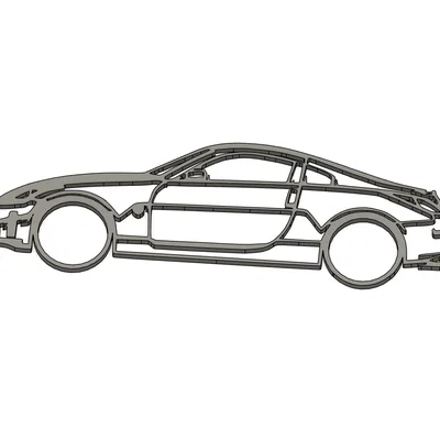 Mô hình khung viền xe Nissan 350Z in 3D đẹp mắt, dễ in