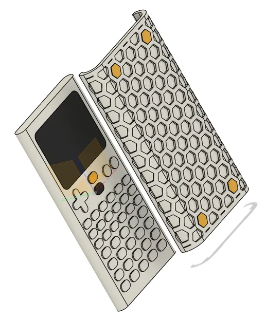 Ốp lưng bảo vệ máy tính NUMWORK thiết kế tổ ong in 3D - Image 1