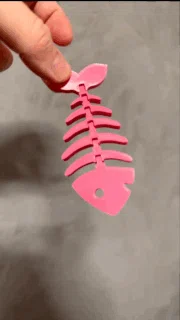 Mô hình cá xương Flexi Bone Fish - Đồ chơi in 3D linh hoạt, dễ in - Image 2