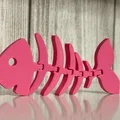 Mô hình cá xương Flexi Bone Fish - Đồ chơi in 3D linh hoạt, dễ in - Thumbnail 3