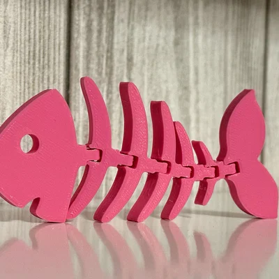 Mô hình cá xương Flexi Bone Fish - Đồ chơi in 3D linh hoạt, dễ in