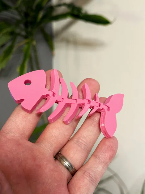 Mô hình cá xương Flexi Bone Fish - Đồ chơi in 3D linh hoạt, dễ in - Image 4
