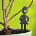 Alien Garden Stake - Mô hình người ngoài hành tinh trang trí chậu cây - Thumbnail 1