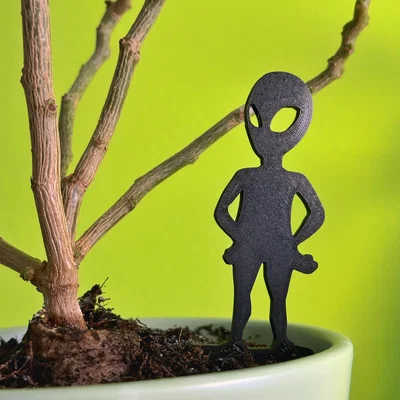 Alien Garden Stake - Mô hình người ngoài hành tinh trang trí chậu cây