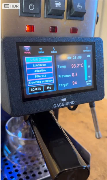 Gá màn hình trước Gaggiuino cho Nextion (2.4/2.8/4.3) gắn mặt Gaggia Classic - Image 3