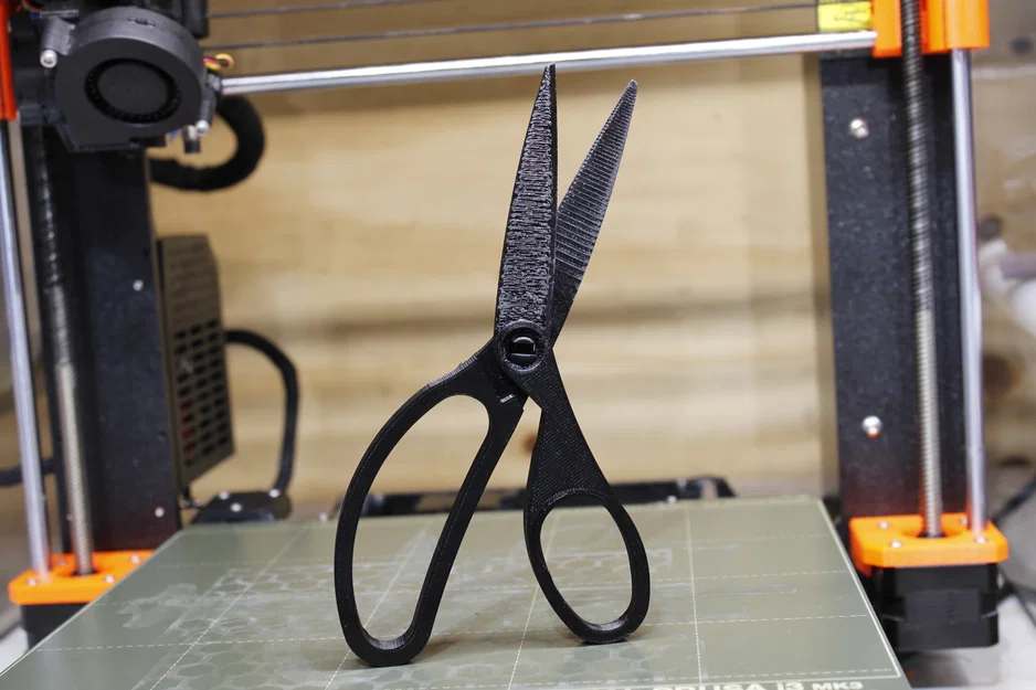 Kéo In 3D Hoạt Động – Functional Fully 3D Printable Scissors - Image 1