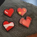 Ghim Cài Emoji Heart Pins - Thumbnail 1