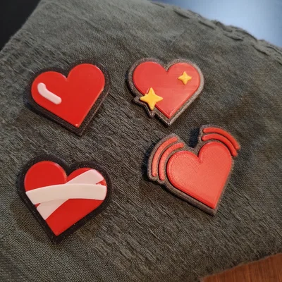 Ghim Cài Emoji Heart Pins