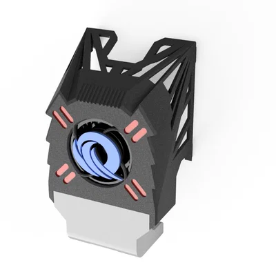 QIDI X Max 3: Vỏ đầu in trước/sau mới với fan 2510